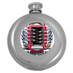 Car Engine Round Hip Flask (5 Oz) by Ket1n9