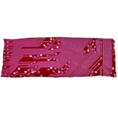 Pink Circuit Pattern Body Pillow Case (dakimakura) by Ket1n9