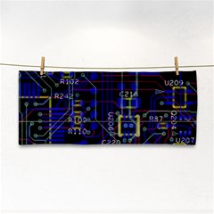 Technology Circuit Board Layout Hand Towel by Ket1n9