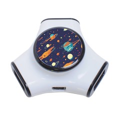 Space Galaxy Planet Universe Stars Night Fantasy 3-port Usb Hub by Ket1n9