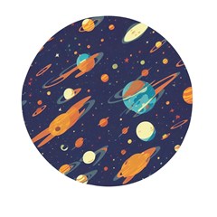 Space Galaxy Planet Universe Stars Night Fantasy Mini Round Pill Box (pack Of 3) by Ket1n9