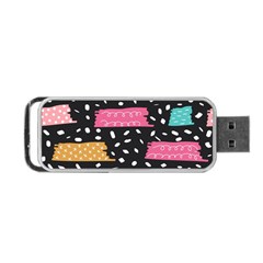Art Pattern Design Wallpaper Background Print Patterns Portable Usb Flash (one Side) by Vaneshop