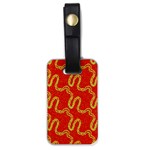Background Ornamental Pattern Abstract Seamless Luggage Tag (one side) Front