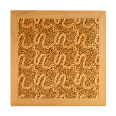 Background Ornamental Pattern Abstract Seamless Wood Photo Frame Cube by Vaneshop