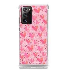 Valentine Romantic Love Watercolor Pink Pattern Texture Samsung Galaxy Note 20 Ultra Tpu Uv Case by Vaneshop