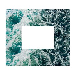 Blue Ocean Waves White Wall Photo Frame 5  X 7  by Jack14