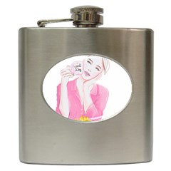 Girl Pink Hip Flask (6 Oz) by SychEva
