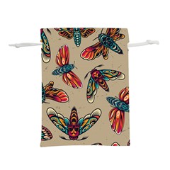 Tattoos Colorful Seamless Pattern Lightweight Drawstring Pouch (l) by Amaryn4rt