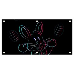 Easter-bunny-hare-rabbit-animal Banner And Sign 4  X 2  by Amaryn4rt