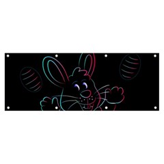 Easter-bunny-hare-rabbit-animal Banner And Sign 8  X 3  by Amaryn4rt