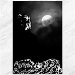 Moonlit Meditation: Black and White Illustration Canvas 12  x 18  11.88 x17.36  Canvas - 1