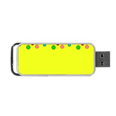 Christmas-bowls-garland-decoration Portable Usb Flash (one Side) by Amaryn4rt