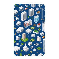 Isometric-seamless-pattern-megapolis Memory Card Reader (rectangular) by Amaryn4rt