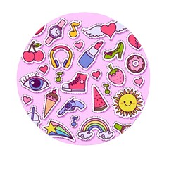 Fashion-patch-set Mini Round Pill Box (pack Of 5) by Amaryn4rt