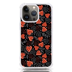 Seamless-vector-pattern-with-watermelons-hearts-mint Iphone 13 Pro Tpu Uv Print Case