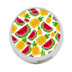 Watermelon-pattern-se-fruit-summer 4-port Usb Hub (two Sides) by Amaryn4rt