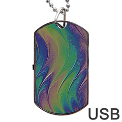 Texture-abstract-background Dog Tag Usb Flash (two Sides) by Amaryn4rt