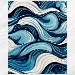 Pattern Ocean Waves Arctic Ocean Blue Nature Sea Canvas 16  X 20  by Pakjumat