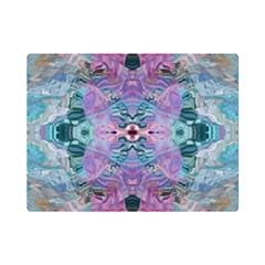Grey Pink Blend Premium Plush Fleece Blanket (mini) by kaleidomarblingart