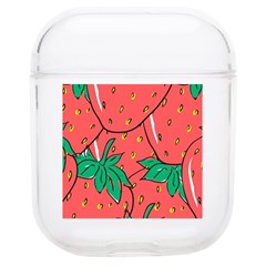 Texture Sweet Strawberry Dessert Food Summer Pattern Airpods 1/2 Case by Sarkoni