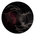 Universal Balance Moon Abstract Star Sun Universe Magnet 5  (Round) Front