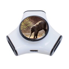 Baby Elephant Watering Hole 3-port Usb Hub by Sarkoni