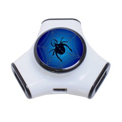 Spider On Web 3-port Usb Hub by Amaryn4rt