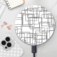 Structure Pattern Network Wireless Fast Charger(white) by Amaryn4rt