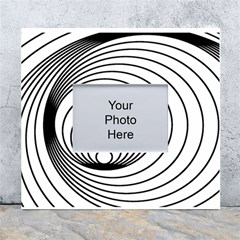 Spiral Eddy Route Symbol Bent White Wall Photo Frame 5  X 7  by Amaryn4rt