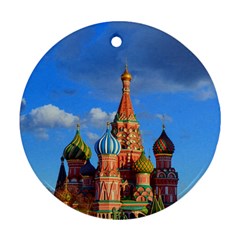 Architecture Building Cathedral Church Ornament (round) by Modalart