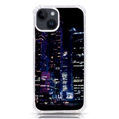 Black Building Lighted Under Clear Sky Iphone 14 Tpu Uv Print Case by Modalart