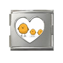 Chick Easter Cute Fun Spring Mega Link Heart Italian Charm (18mm) by Ndabl3x