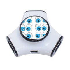 Eyes Comic Cartoon Fun Funny Toon 3-port Usb Hub by Ndabl3x