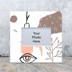 Abstract Art Design Pattern White Box Photo Frame 4  X 6  by Ndabl3x