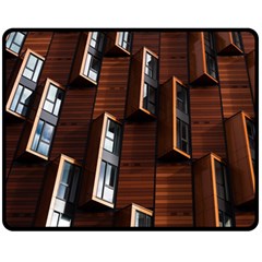 Abstract Architecture Building Business Fleece Blanket (medium) by Amaryn4rt