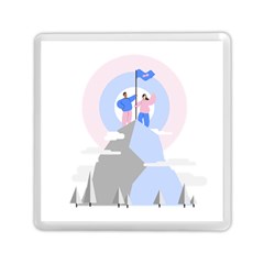 Achievement Success Mountain Clouds Memory Card Reader (square) by Modalart