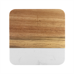 Achievement Success Mountain Clouds Marble Wood Coaster (square) by Modalart