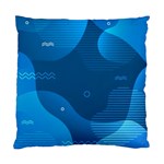Abstract Classic Blue Background Standard Cushion Case (Two Sides) Back