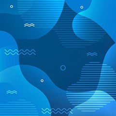 Abstract Classic Blue Background Play Mat (rectangle) by Ndabl3x