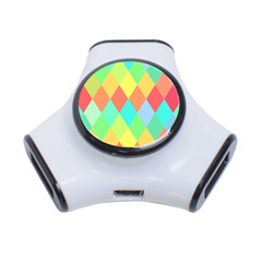 Low Poly Triangles 3-port Usb Hub by Ravend