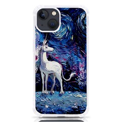 Unicorn Starry Night Print Van Gogh Iphone 13 Tpu Uv Print Case by Modalart