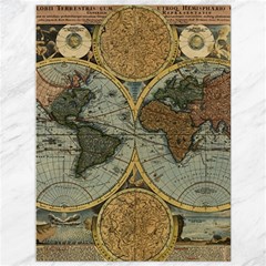 Vintage World Map Travel Geography Canvas 36  X 48  by Pakjumat