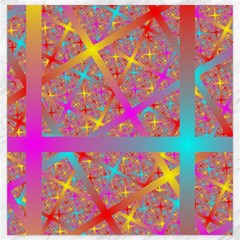 Geometric Abstract Colorful Canvas 20  X 20  by Pakjumat