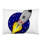 Rocket Ship Launch Vehicle Moon Pillow Case (Two Sides) Back