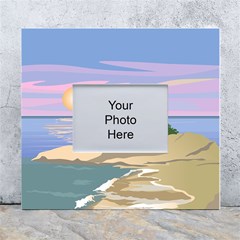 Vacation Island Sunset Sunrise White Wall Photo Frame 5  X 7  by Sarkoni