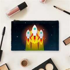 Rocket Take Off Missiles Cosmos Cosmetic Bag (medium) by Sarkoni
