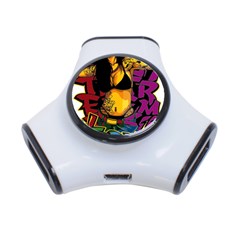 Xtreme Skateboard Graffiti 3-port Usb Hub by Sarkoni