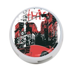 Cars City Fear This Poster 4-port Usb Hub (one Side) by Sarkoni