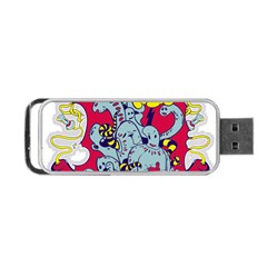 Fresh Urban Cartoon Monster Illustration Cartoon Character Text Portable Usb Flash (one Side) by Sarkoni