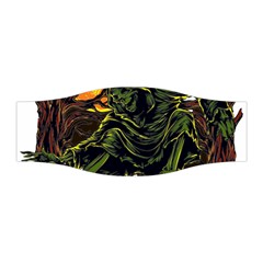 Grim Reaper Above Art  Monster Moon Letter Poster Stretchable Headband by Sarkoni